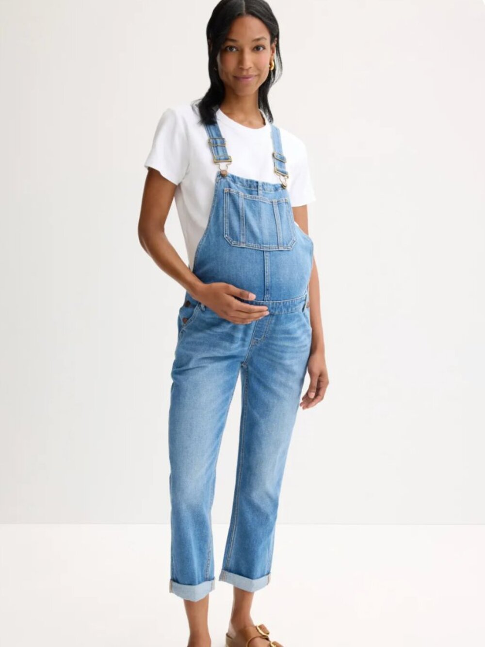 HATCH Denim Maternity Overalls XS